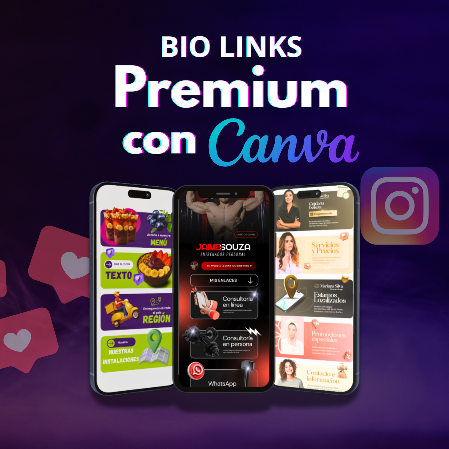 Plantillas Bio Links Premium en Canva – Nuevo Formato Profesional 2025